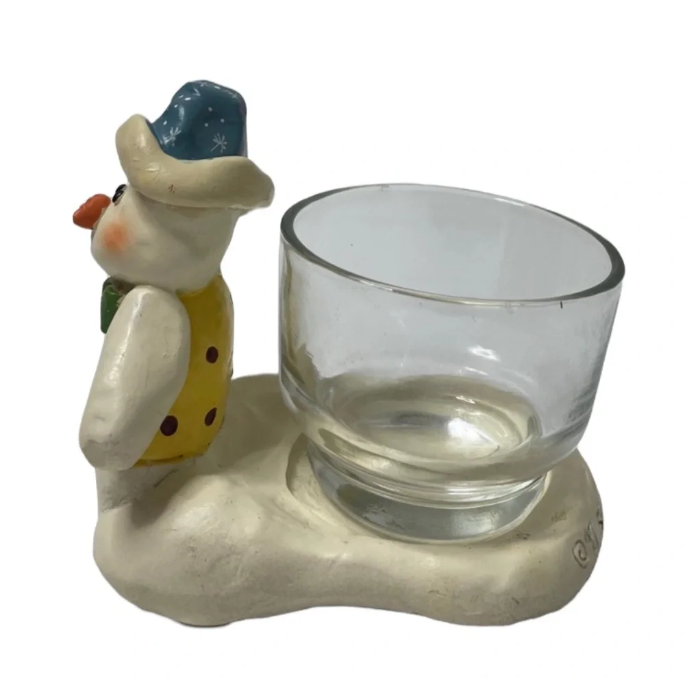 Snowman Candle Holder Little Blessings Holiday Decorations Gifts Ornaments